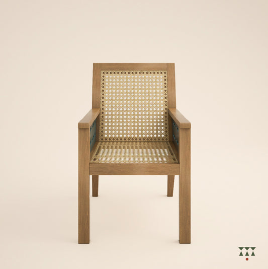Tira, a statement solid wood armchair