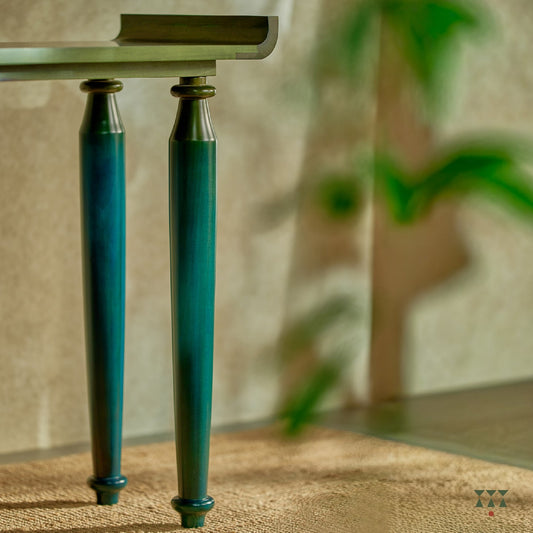 Tracey, Sculptural solid wood console table