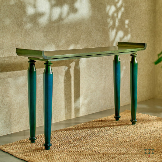 Tracey, Sculptural solid wood console table