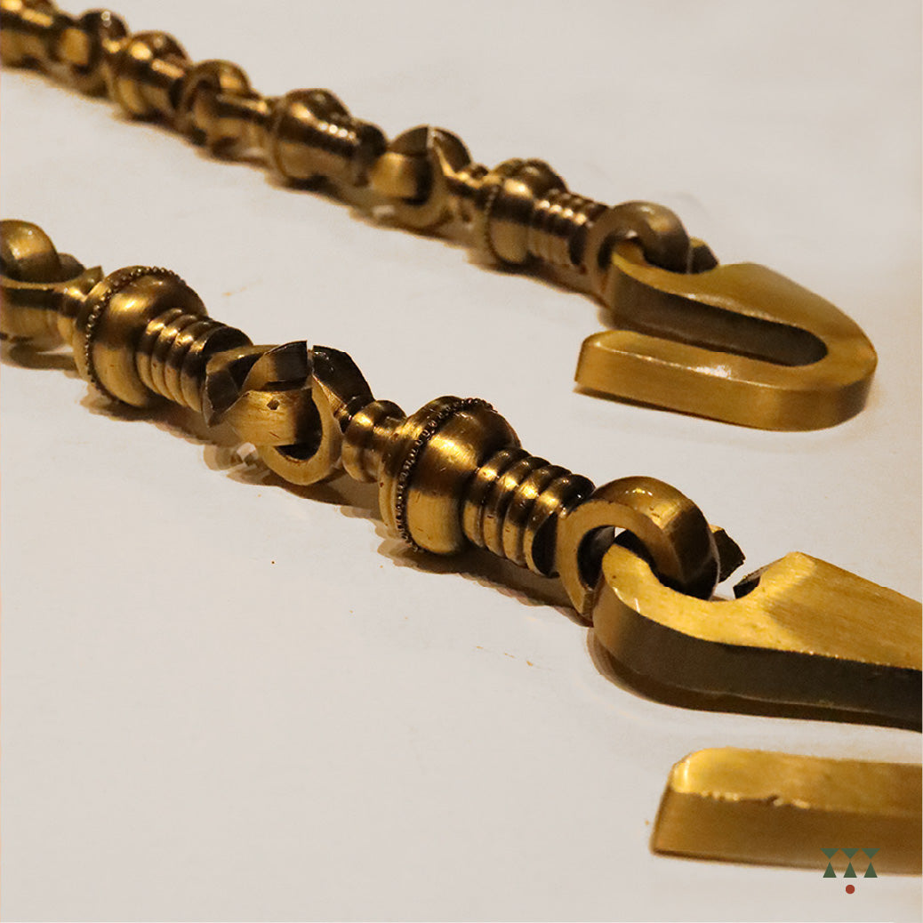 Vrisa Gold, handcrafted indoor wooden Swing