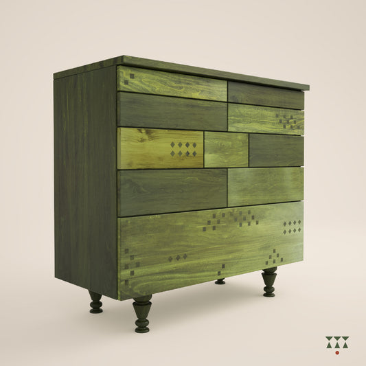 Vibindu, artisanal chest of drawers