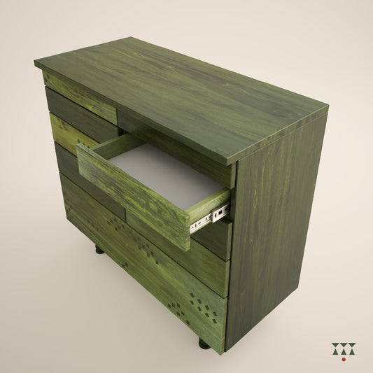 Vibindu, artisanal chest of drawers