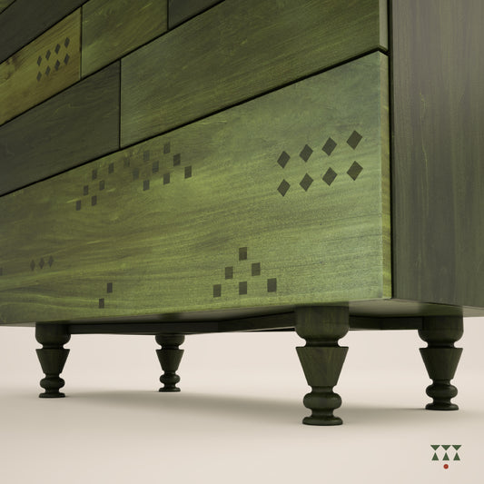 Vibindu, artisanal chest of drawers