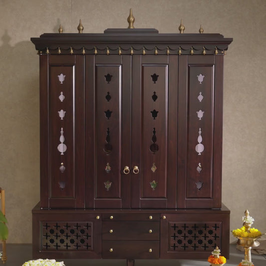 The Sacred Space | Contemporary Pooja room set